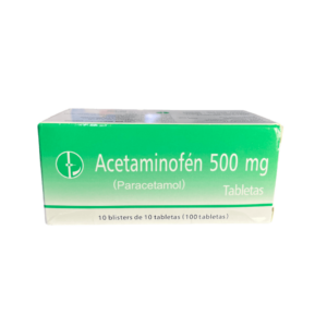 Acetaminofén 500mg 100 tabletas