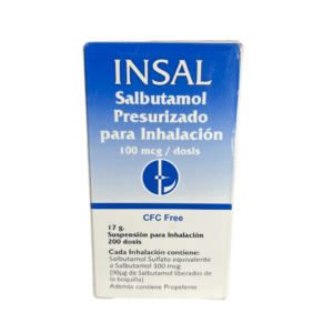 Insal Salbutamol Inhalador 100mcg Caplin