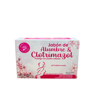 Jabón intimo de alumbre y clotrimazol 90gr