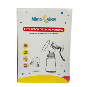 Extractor de leche manual con biberón