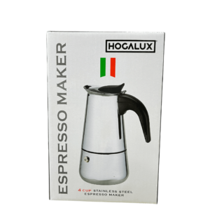 Greca de aluminio Hogalux 4 Tazas