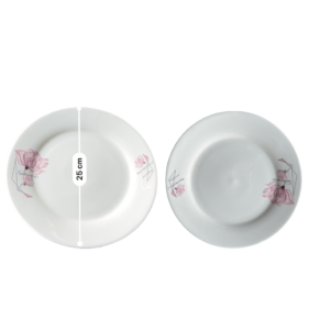 Plato de porcelana No.10 C/diseño JO-479