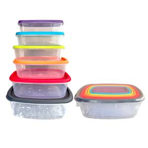 Cantina plástica 6pcs EASY FIT RECT.5146-6 No.1-6