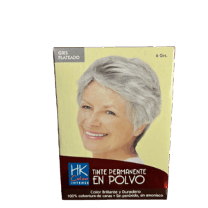 Tinte en polvo Permanente Gris Plateado HK