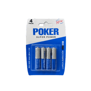 Pack de pilas Poker AAA 4pcs