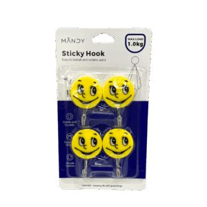 Set de Ganchos adhesivos caritas 4pcs WJ-21355